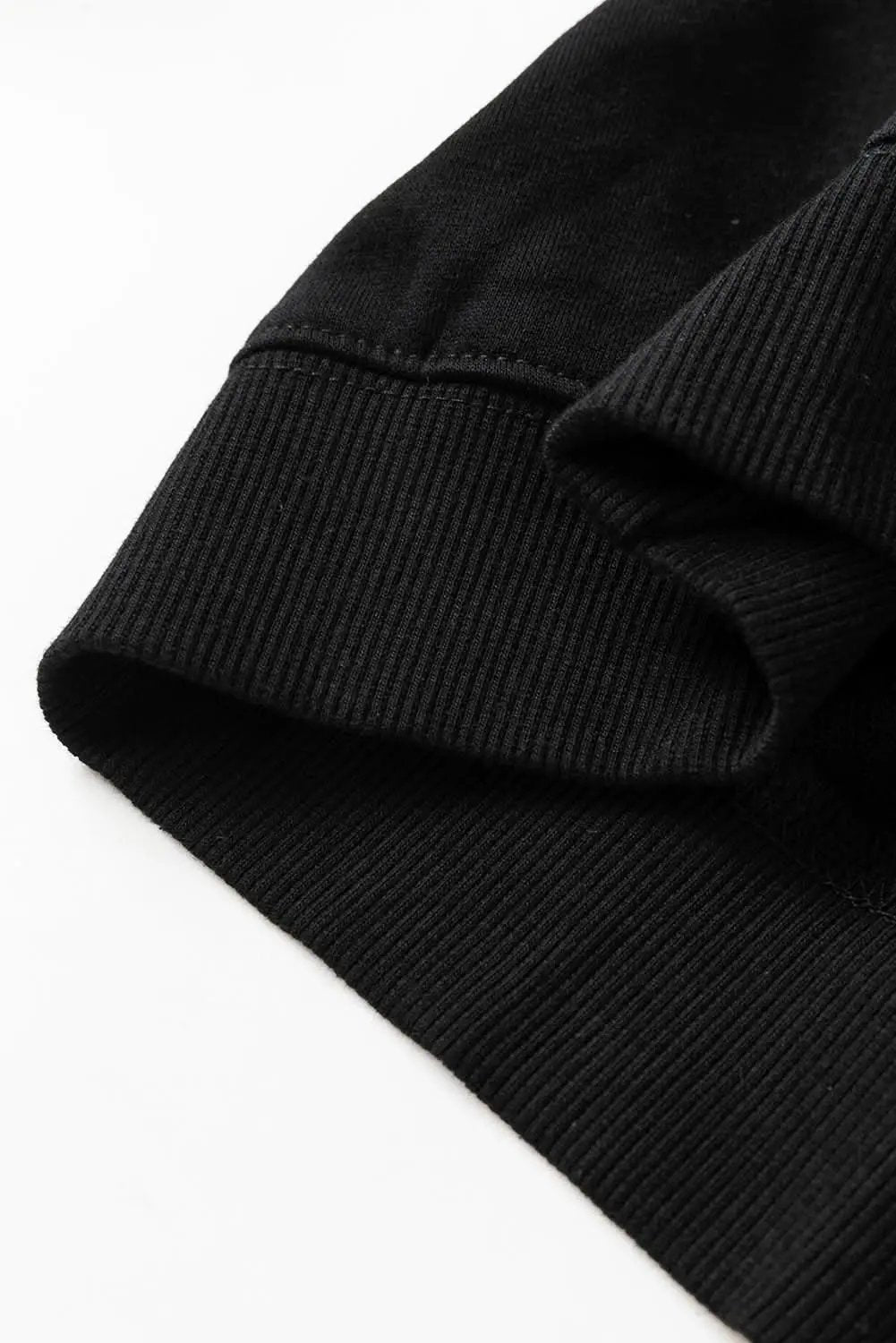 Black TOUCH DOWN Football Graphic Pullover Sweatshirt - Love Salve